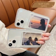 Case Slot Kartu OPPO [ SK ] Casing Photocard Pelindung Handphone Kesing Bening Protect Kamera Softca