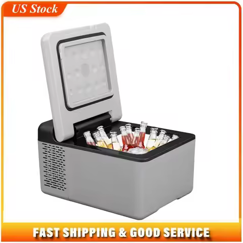 12 Volt Refrigerator 10 Qt, Portable Mini Freezer -4 to 68 F with APP Control Car Compressor Fridge