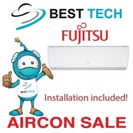 FUJITSU aircon system 3 9000BTU X3