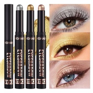 Langmanni Waterproof Eyeshadow Stick Long Lasting High Brown Colors Pencil 7 Pigmented Eye P7k3