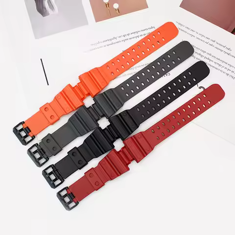 For GX-56BB-1 / GB GXW-56 Watch Band Soft Rubber Watch Strap TPU Bracelet Watch Accessories comes wi