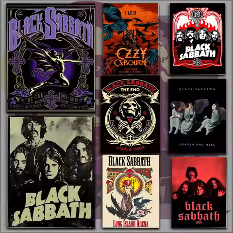Music B-Black Sabbath O-Ozzy Osbourne Poster HD Anime Hot Theme Singer/OST/Movie-Waterproof Self-Sti