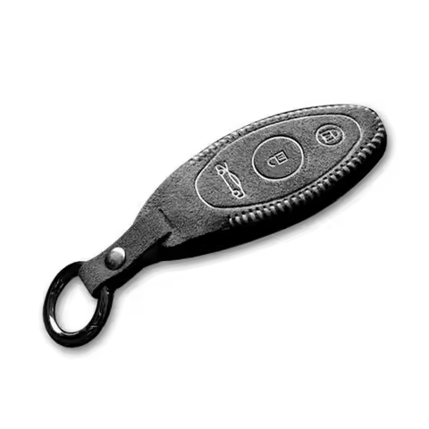 NEW 2 Buttons Car Remote Key Fob Case Cover Bag Suede Leather Fit for McLaren 570GT 600LT 570S 720S