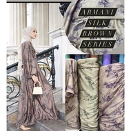 Armani SILK brown/ARMANI SILK Material/ARMANI SILK Fabric/ARMANI SILK MOTIF Fabric