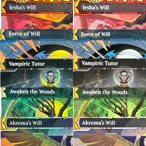 LK28 SOA Cyclonic Rift Force of Will Jeska's Will Vampiric Tutor Akroma's Will High-Quality TCG Prox