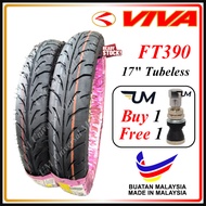 VIVA TUBELESS TYRE FT390 FT900 70/90-17 80 BUNGA TAJAM VIRAL BATTLAX BT390 90/80-17 100 110/80-17 TA