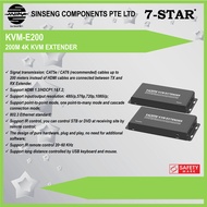 7-STAR* 200M 4K KVM HDMI EXTENDER/HDMI USB EXTENDER