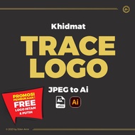Khidmat trace logo Jpeg ke Ai file