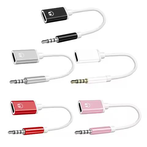 Type C To 3.5mm Headphone Car Stereo Cord Headphone Aux Cable Converter Type-C Converter Earphone Ad
