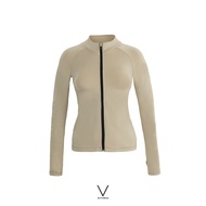 SS2024 DESERT GREY UV JACKET เสื้อแขนยาว ใส่ว่ายน้ำ มีฟองน้ำในตัวผ้าหนา กัน UV UPF 50+