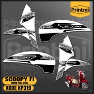 Striping Sticker Scoopy FI 2016 2015 2014 2013 Motorcycle Variation List Skotlet Racing Printmi KP31