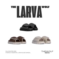 THEWOLF Height Increasing Sandals for Men and Women THEWOLF ESSENTIAL LARVA SLIDE SANDAL BEIGE OLIVE