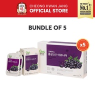 [Bundle of 5] Cheong Kwan Jang Aronia with Korean Red Ginseng Pouch (50ml x 30pouches x 5boxes)