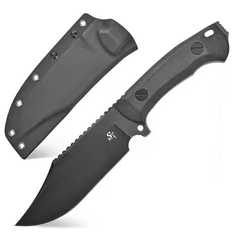 Sitivien ST20 Fixed Blade Knife 8MM Thick N690 Stainless Steel Blade Full Tang G10 Handle EDC Fixed