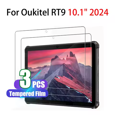 Screen Protector for Oukitel RT9 2024 HD 9H Tempered Glass film for Oukitel RT9 Tablet 10.1'' Bubble