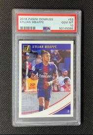 2018 KYLIAN MBAPPE Panini Donruss Rookie Card #53 PSA10 GEM MINT 麥巴比足球卡