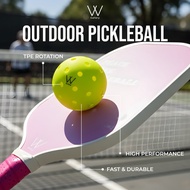 W Gallery Outdoor Pickleball Balls - TPE ROTATION 40 Hole
