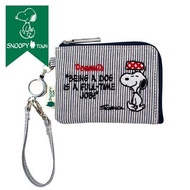 SNOOPY PEANUTS L型證件銀包套(黑白間)