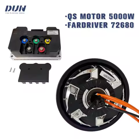 12*3.5 inch QS 5000W V4 260 Motor 45H In-Wheel 5000W Hub Motor Kit with Fardriver 72680/84680/96680