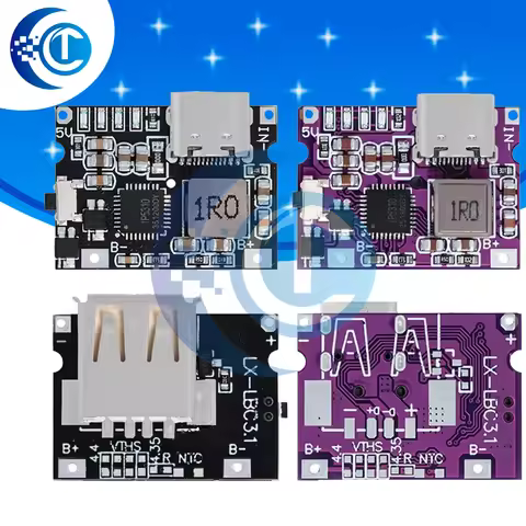 IP5310 Type-C USB-a 5V 3.1A Boost Converter Step-Up Power Module Power Bank Accessories With Switch 