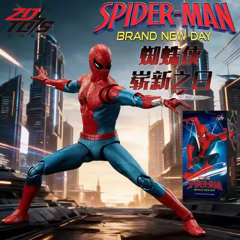 In Stock 18CM ZD Toys Spider Man Ep4 Brand New Day 1/10 Action Figures Peter Parker Avengers Collect