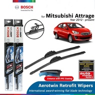 Bosch Aerotwin Retrofit U Hook Wiper Set for Mitsubishi Attrage (21"/14")