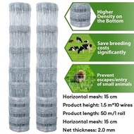 Pagar Kebun Pagar Lembu Cyclone 4/5 Kaki Jaring Pagar Kambing Rusa Kebun Besi Galvanised Quality Fiv