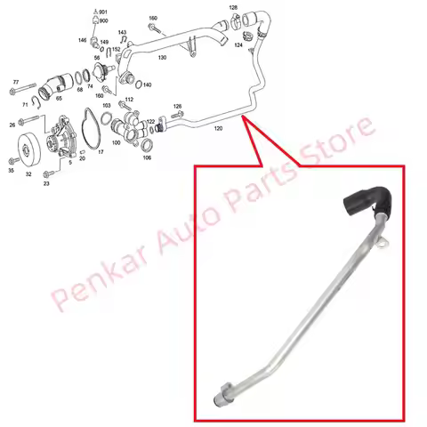 2712030602 Water Pump Coolant Pipe For Mercedes Benz W203 W204 C180 C200 W211 W200 W209 CLK200 R171 