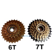 SPOKET 6T & 7T /BICYCLE FREEWHEEL GEAR 6 & 7 /6 LAPIS SPEED FREEWHEEL