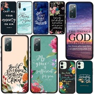 Casing Samsung Galaxy A02 A32 5G A72 4G A01 EU M02 Phone Cover C-MA16 Bible verse Philippians Jesus 