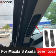 Interior Accessories For Mazda 3 Axela 2019 2020 2021 2022 2023 Carbon Front Door Window A Pillar Air Vent Outlet Cover Trim