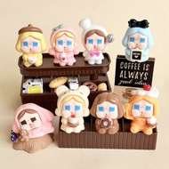 8PCS Sweet Cry Girls Dessert House 3D Resin Charms for DIY