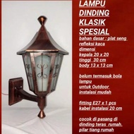 lampu pilar tempel dinding cagak teras outdorr indoor mode klasik termurah