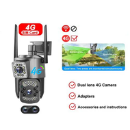 V380 Pro กล้องวงจรปิด Dual Lens CCTV Camera Outdoor HD 8MP กันน้ํา การควบคุม PTZ 360° IP กล้อง เสียง