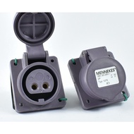 (AMPMECH) MENNEKES RECEPTACLE 1270/ 1272/ 1276/ 3214 , PANEL, SCREW TERM,16A/32A, 2P/3P/5P-25V/40-50