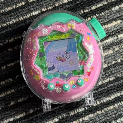 Clear Acrylic Case For Tamagotchi Paradise Pix Party - Hard Protective Replacement Shell