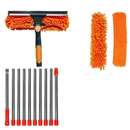 Extended Window Cleaning Kit 2-in-1 Double-Sided Glass Cleaning Mop High Floor Glass Cleaning Window