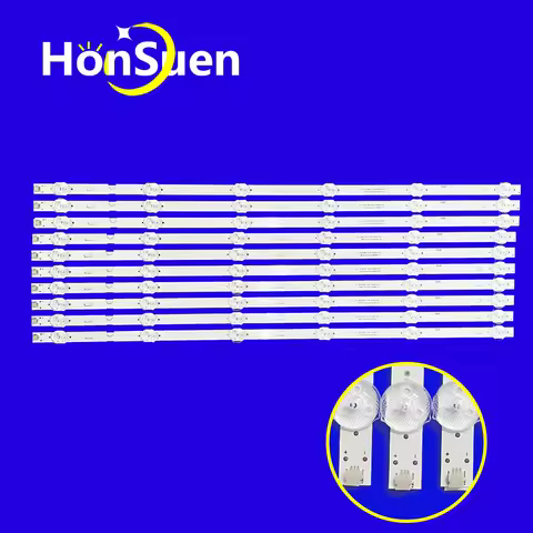 10PCS LED Strip 6Lamps 469mm 3v For RCA 49" JL.D49061235-031CS-M SQY49LB_6X10_MCPCB_V10 JVC LT49N780