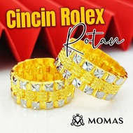 Cincin Rolex Rotan Emas 916 Original Cincin Belah Rotan Emas 916 Tulen Cincin Emas 916 Bajet Murah C