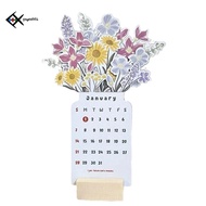 2024 Desk Calendar with Base 4 X 8Inch MDF 2024 Desk Calendar Planner, Desk Planner