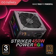 Infinity PSU Power Supply 450W 450 watt RGB 80+