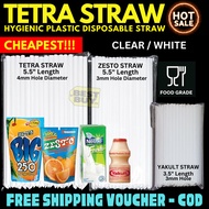 Thin Clear Straw - Tetra Zesto Yakult Straw Mallow Pop