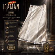 HIJAU UNGU Larizquna ATLAS Idaman 590 Jacquard Classic Motif A5-JPA White Sarong | biru I Green I Bl