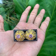 Cherrykebaya Anting atau Subeng Bulat Khas Bali Perhiasan Aksesoris Khas Bali