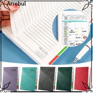 ARREBUL 2025 Planner Notebook, PU Time Management Handbook Planner Notebook, Thickened Monthly/Weekl