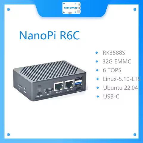 NanoPi R6C Complete Machine 2.5G Gigabit RK3588S 4+32 8+32GB SSD expansion