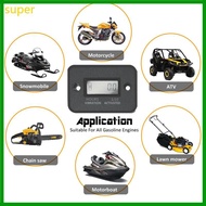 super Digital Tach Hour RPM Meter Gauge Tachometer Job Timer For Motorcycle Dirt Bike