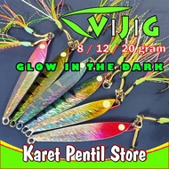 1 piece of GID 8 micro jig 12/ 20 gram 5/ 6 7 cm VIJIG/ with 2 assists beautifulHOOK
