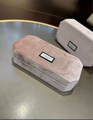 ⭐️Gucci Beauty正品⭐️ 高級淡粉色絲絨長方珠寶首飾盒 首飾收納盒 便攜盒