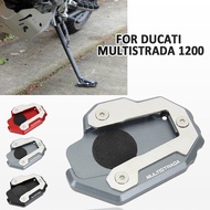 อุปกรณ์เสริมขาตั้งมอเตอร์ไซค์สำหรับ Ducati Multistrada 1200 CNC ขาตั้งด้านข้างแผ่นรอง